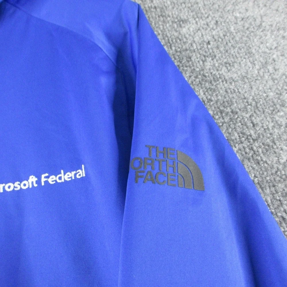 The North Face Jacket Mens M Blue DryVent‎ Hooded Microsoft Federal Windbreaker